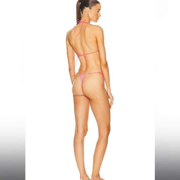 SANTA BRANDS Orchid Bikini Set in Neon Pink - Picture 2 of 4